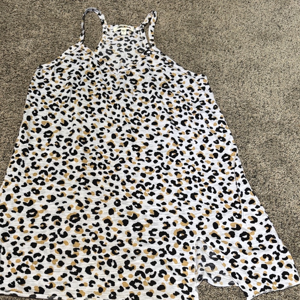 Leopard Print Swim/Coverup Dress